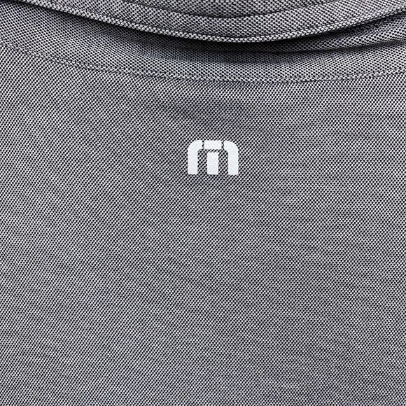 Travis Mathew Mens Extra Large XL Gray Cotton Blend Golf Polo Color block Active - Picture 9 of 10